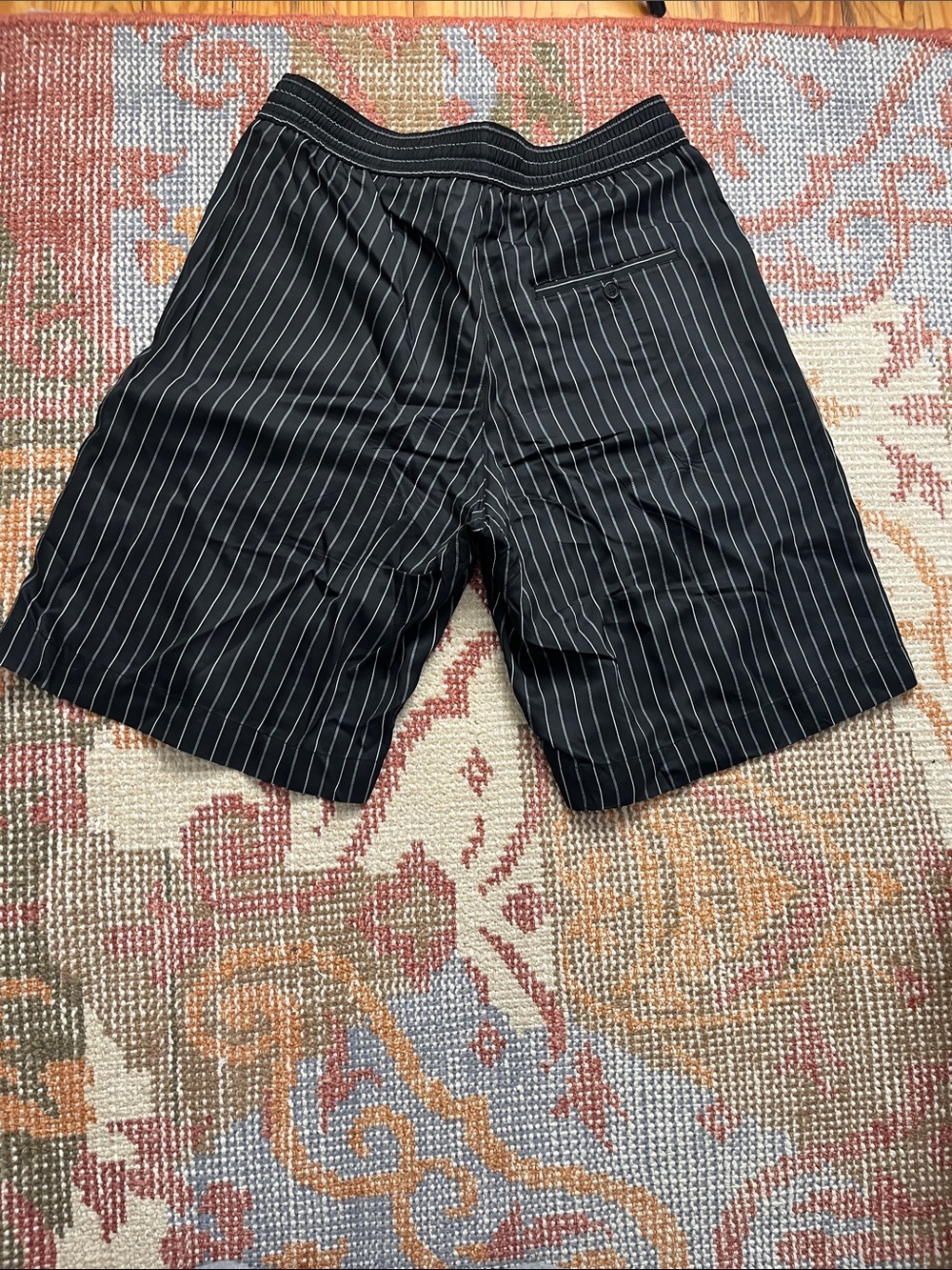 Neil Barrett City Shorts Black White Pinstripe Italian Made - Picture 8 of 11
